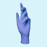 دستکش نیتریل nitex؛ یکبار مصرف بدون لاتکس 3 رنگ آبی مشکی سفید