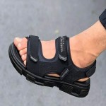 صندل مردانه سهند؛ ضد تعریق پیاده روی (28 32) چرم خالص Men's sandals