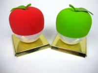 سیب پلاستیکی؛ تزیینات مینیاتوری دکور (زرد قرمز)
