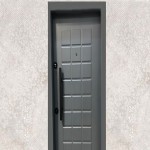 درب ضد سرقت مدرن طوسی؛ ضد زنگ نوع رنگ پلی اورتان ترک ابعاد (110*210) سانتیمتر