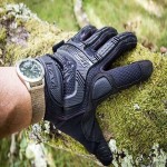دستکش گورتکس کوهنوردی؛ کشسان سه لایه ضد خش 2 جنس چرم پلی استر Goretex