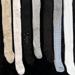جوراب شلواری طرح دار زنانه؛ نخ پلی استر زمستانه ضخیم کشسان Lakra