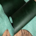 چرم سبز فسفری؛ مقاوم عمر طولانی 2 دسته طبیعی مصنوعی Leather