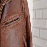 چرم قهوه ای کت؛ زنانه مردانه طبیعی انعطاف پذیر ساده طرح دار leather