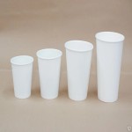 لیوان یکبار مصرف کاغذی سفید؛ ساده طرح دار حجم 220 میلی لیتر