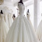 لباس عروس در زنجان؛ 2 نوع بلند پف دار (حریر ابریشم ساتن) منحصر به فرد