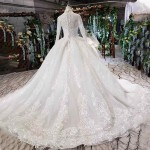 لباس عروس جدید ایرانی؛ پرنسس کلوش 3 رنگ نباتی سفید صدفی Irani