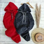 هودی مخمل پسرانه (دورس) الیاف طبیعی اسپرت 2 نوع ساده زیپی hoodie