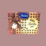 شکلات شونیز فارلین؛ شیری رنگ 3 بسته بندی مقوایی فلزی چوبی shiny