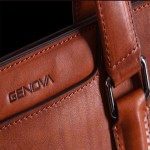 کیف چرم اداری مردانه جنوا؛ آستردار 2 مدل دوشی دستی بند بلند Genoa