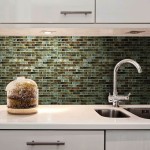کاشی سرامیک دیوار آشپزخانه؛ تک رنگ لعابدار 2 مدل ساده طرح برجسته