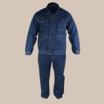 لباس کار لی؛ پنبه پیراهن شلوار 2 رنگ آبی مشکی welding
