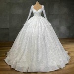 لباس عروس زنانه؛ کتی تور سفید 3 مدل مرواریدی اکلیلی عروسکی