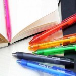 خودکار رنگی اشنایدر؛ فولادی (قرمز آبی نارنجی مشکی) طرح ساده