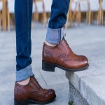 کفش مردانه قهوه ای روشن؛ چرم طبیعی مصنوعی 2 مدل رسمی اسپرت