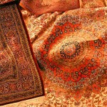 فرش دستباف قدیمی تبریز؛ ریز درشت بافت شیک ترنج لچک Tabriz