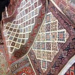 فرش دستباف قدیمی قشقایی؛ پشمی بته جقه ترنج لچک هماهنگ مقاوم Qashqai