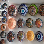 ظروف میناکاری لالجین؛ سنتی رنگ آبی تزئینی تولید iran