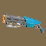 تفنگ شاتگان اسباب بازی؛ پلاستیکی کلاشینکف 3 رنگ سبز مشکی آبی نرف