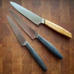 چاقو میوه خوری سرآشپز؛ دسته دار (پلاستیکی چوبی) فولادی استیل