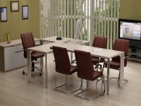 میز و صندلی اداری نیلپر؛ بزرگ ساده 2 نوع ارگونومیک مدیریتی MDF