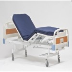 تخت بیمارستانی تاشو؛ حمل آسان ریموت دار کلینیک سفید آبی طوسی bed