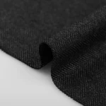 پارچه کشمیر ساده مشکی؛ شلوار الیاف طبیعی سبک وزن Cloth