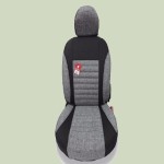 روکش صندلی 206 چرم و پارچه؛ مشکی طوسی 3 مدل طبیعی صنعتی مصنوعی
