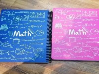دفتر ریاضی دوم دبستان؛ انعطاف پذیر 2 مدل ساده طرحدار مقوا طلق Book