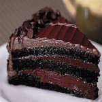 کیک خیس شکلاتی کافی شاپی؛ دایره بیضی قلبی مناسب میان وعده نرم sponge