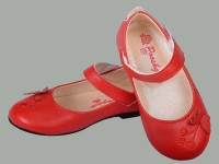 کفش مجلسی قرمز دخترانه؛ چرم مخمل ساتن سایز (28 36) بند دور پا