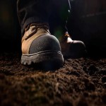 کفش ایمنی خاکی رنگ؛ چرم طبیعی مقاوم جلوگیری تعریق پا shoe