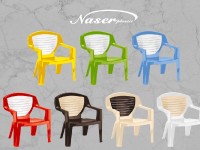 صندلی پلاستیکی برند ناصر؛ پلی پروپیلن درجه یک مقاومت (نورخورشید باران برف) تنوع رنگ Chair