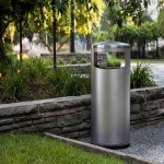 سطل زباله ضد حریق؛ فلزی فولاد قابل استفاده در اداره ها و اماکن تجاری