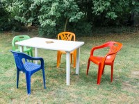 قیمت و خرید میز و صندلی پلاستیکی نوشهر + فروش ارزان