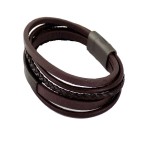 خرید دستبند چرم مردانه قهوه ای + بهترین قیمت