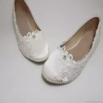 خرید جدیدترین انواع کفش عروس پاشنه تخت