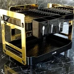 آبچکان رومیزی مشکی طلایی همراه با توضیحات کامل و آشنایی