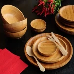 خرید عمده سرویس ظروف چوبی بامبو با بهترین شرایط