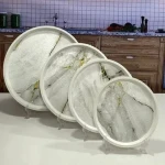 سینی پلاستیکی (لوازم آشپزخانه) فانتزی طرح سنگ آنتی باکتریال