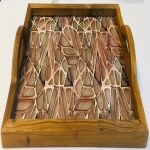 سینی چوبی طرحدار جدید سنتی + بهترین قیمت خرید