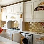 قیمت و خرید سرامیک سفید طلایی آشپزخانه با مشخصات کامل