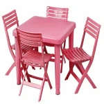 میز و صندلی پلاستیکی جمع شو؛ سبک ابعاد رنگبندی متنوع جابجایی آسان