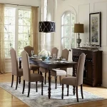 میز و صندلی غذاخوری کلاسیک؛ چستر فرانسوی (4 6 12) نفره چوبی فلزی Classic