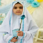 چادر نماز کودکانه؛ طرح زیبا ظرافت دوخت رنگبندی سایز کامل
