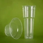 لیوان یکبار مصرف شفاف؛ پلی پروپیلن قابل بازیافت مقاوم برابر ترک خوردگی