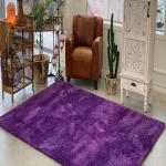 گلیم فرش فانتزی بنفش؛ خوش رنگ ماشینی مناسب دکوراسیون منزل Purple