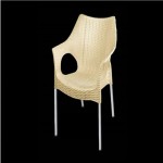 صندلی پلاستیکی پایه فلزی حصیری + بهترین قیمت خرید
