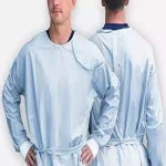 لباس بیمارستانی اتاق عمل؛ آبی سبز سفید 3 جنس تترون ملحفه ای Polyester