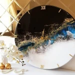 ساعت رزینی طرح ژئود یک اثر هنری جذاب و بی نظیر در خانه هایتان